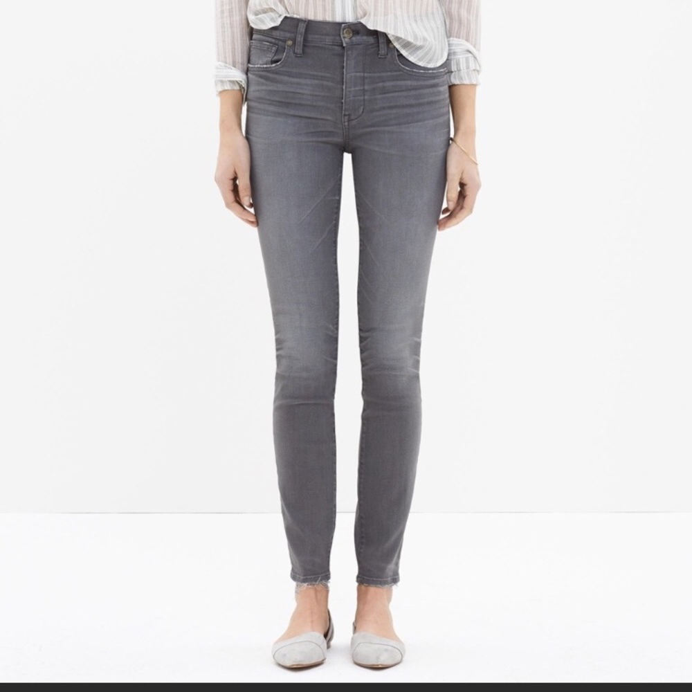 Madewell jeans in dusty grey wash 9 inch